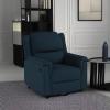 Christopher Knight Home GDFStudio Jemma Tufted Fabric Swivel Gliding Recliner Chair, Plastic, (Navy Blue), 31.25 x 37.50 x 38.25