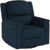Christopher Knight Home GDFStudio Jemma Tufted Fabric Swivel Gliding Recliner Chair, Plastic, (Navy Blue), 31.25 x 37.50 x 38.25