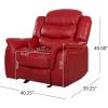 Christopher Knight Home Hawthorne Glider Recliner, Leather, Oxblood Red(Oxblood Red)