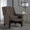 Christopher Knight Home Izidro Traditional Fabric Recliner, Coffee / Dark Brown