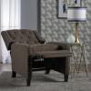 Christopher Knight Home Izidro Traditional Fabric Recliner, Coffee / Dark Brown