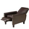 Christopher Knight Home Marshal Contemporary Bonded Leather Recliner (Set of 2), Brown and Dark Brown