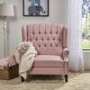 Christopher Knight Home Salome Push Back Recliner, Light Gray, Dark Brown(Light Blush  Dark Brown)