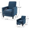 Christopher Knight Home The Darvis Recliner, Wheat(Navy Blue)
