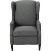Christopher Knight Home Wescott Traditional Fabric Recliner, Charcoal