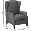 Christopher Knight Home Wescott Traditional Fabric Recliner, Charcoal