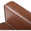 Deborah Mid-Century Modern Button Tufted Recliners (Set of 2), Cognac Brown and Dark Espresso