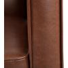 Deborah Mid-Century Modern Button Tufted Recliners (Set of 2), Cognac Brown and Dark Espresso