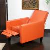GDFStudio Christopher Knight Home Darvis Leather Recliner Club Chair, Burnt Orange