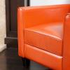 GDFStudio Christopher Knight Home Darvis Leather Recliner Club Chair, Burnt Orange