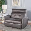 GDFStudio Christopher Knight Home Halima Microfiber 2-Seater Recliner, Slate(Slate)