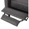 GDFStudio Christopher Knight Home Mervynn Mid-Century Modern Fabric Recliners, 2-Pcs Set, Muted Green / Dark Espresso(Slate / Dark Espresso)