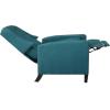 GDFStudio Izaak Tufted Back Fabric Recliner Chair (Dark Teal) 34D x 27.5W x 40.25H in(Dark Teal / Dark Brown)