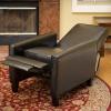 GDFStudio Lucas Space-Saving Leather Recliner | Perfect for Home or Office | Ideal Furnishing Option for Smaller Living Spaces