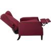 GDFStudio Weyland Wingback Traditional Fabric Recliner (Deep Red) 33.25D x 26.5W x 40H in(Deep Red)