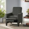 Great Deal Furniture Lucas Grey Recliner Club Chair 34D x 26.75W x 36.25H in