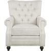 Christopher Knight Home Callade Tufted Recliner – Beige/Dark Brown(Beige + Dark Brown)