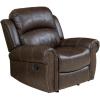 Christopher Knight Home GDFStudio Christopher Knight Home Gavin Faux Leather Gliding Recliner, Dark Brown