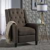 Christopher Knight Home Izidro Traditional Fabric Recliner, Coffee / Dark Brown