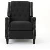 Christopher Knight Home Izidro Traditional Fabric Recliner, Dark Charcoal / Dark Brown(Dark Charcoal / Dark Brown)