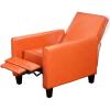 GDFStudio Christopher Knight Home Darvis Leather Recliner Club Chair, Burnt Orange