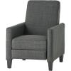 Great Deal Furniture Lucas Grey Recliner Club Chair 34D x 26.75W x 36.25H in