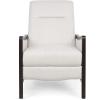 Veatch Pushback Recliner – Navy Blue/Dark Walnut(Beige + Dark Walnut)