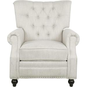 Christopher Knight Home Callade Tufted Recliner – Beige/Dark Brown(Beige + Dark Brown)