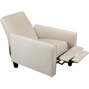 Christopher Knight Home Darvis Fabric Recliner Club Chair, Light Beige 34D x 26.75W x 36.25H in