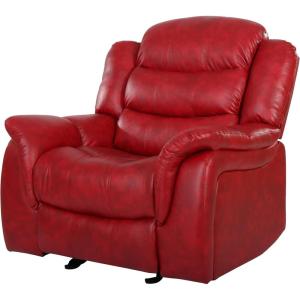 Christopher Knight Home Hawthorne Glider Recliner, Leather, Oxblood Red(Oxblood Red)