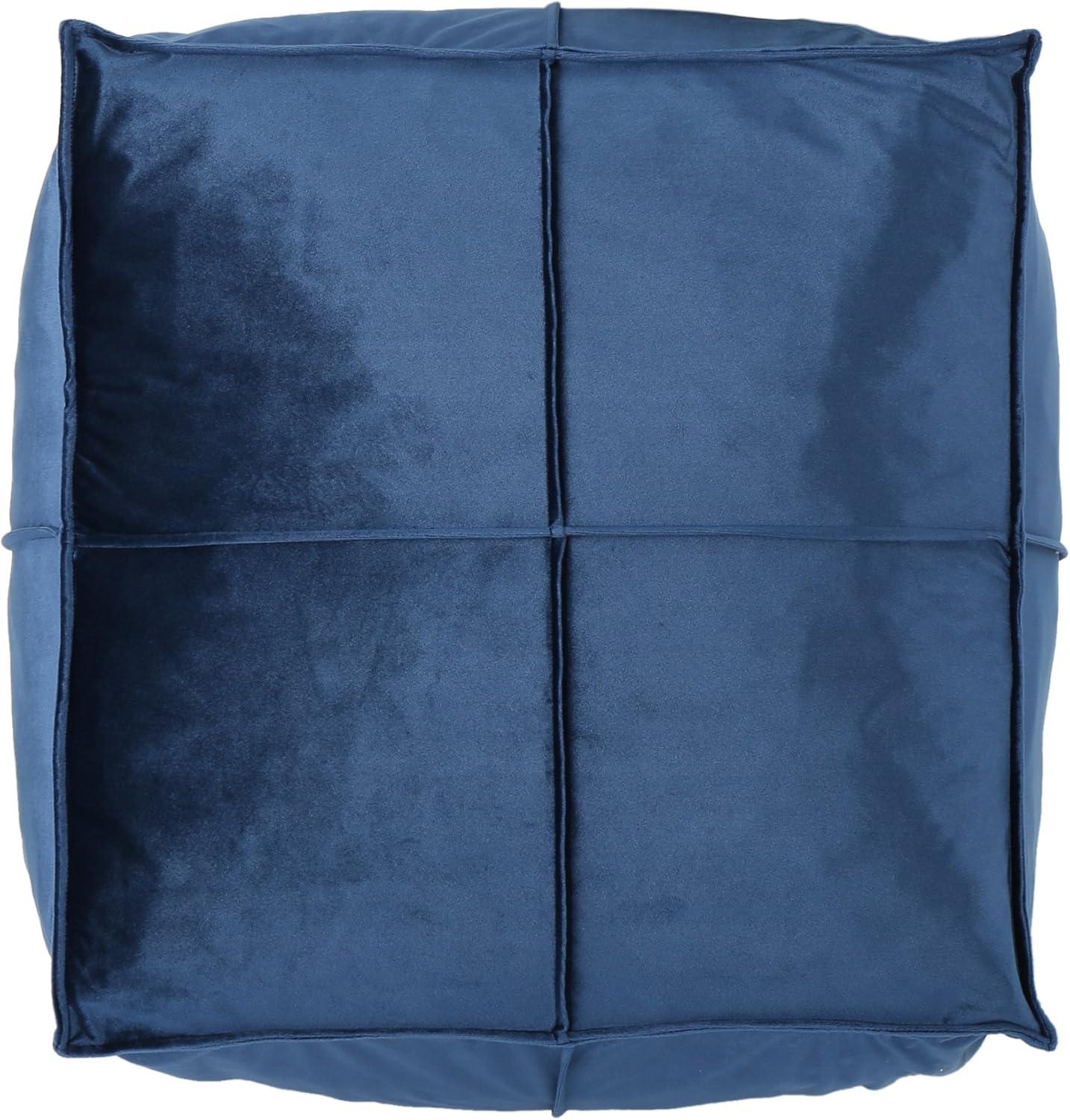 image:imageChristopher Knight Home Cytheria Smoke Velvet Square Bean Bag OttomanCobalt