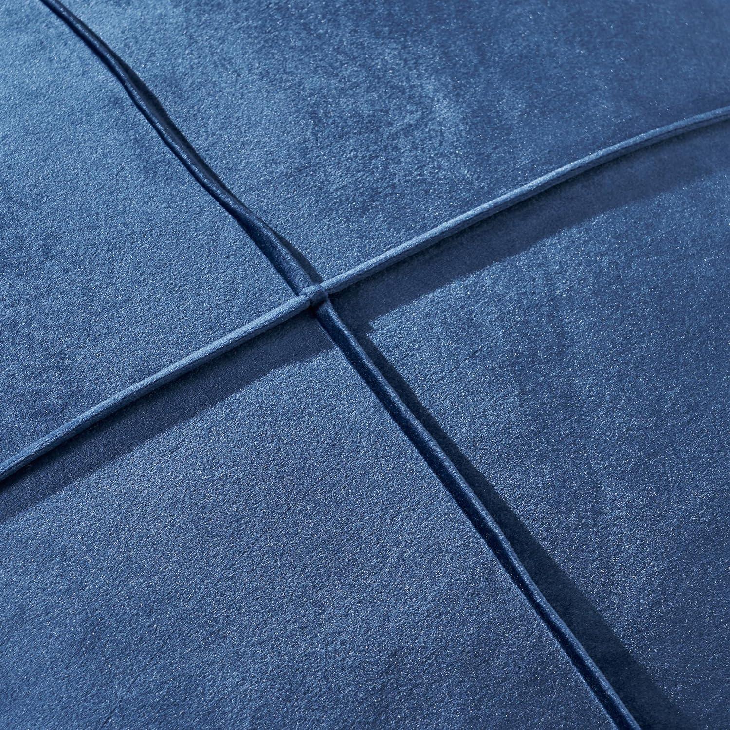 image:imageChristopher Knight Home Cytheria Smoke Velvet Square Bean Bag OttomanCobalt