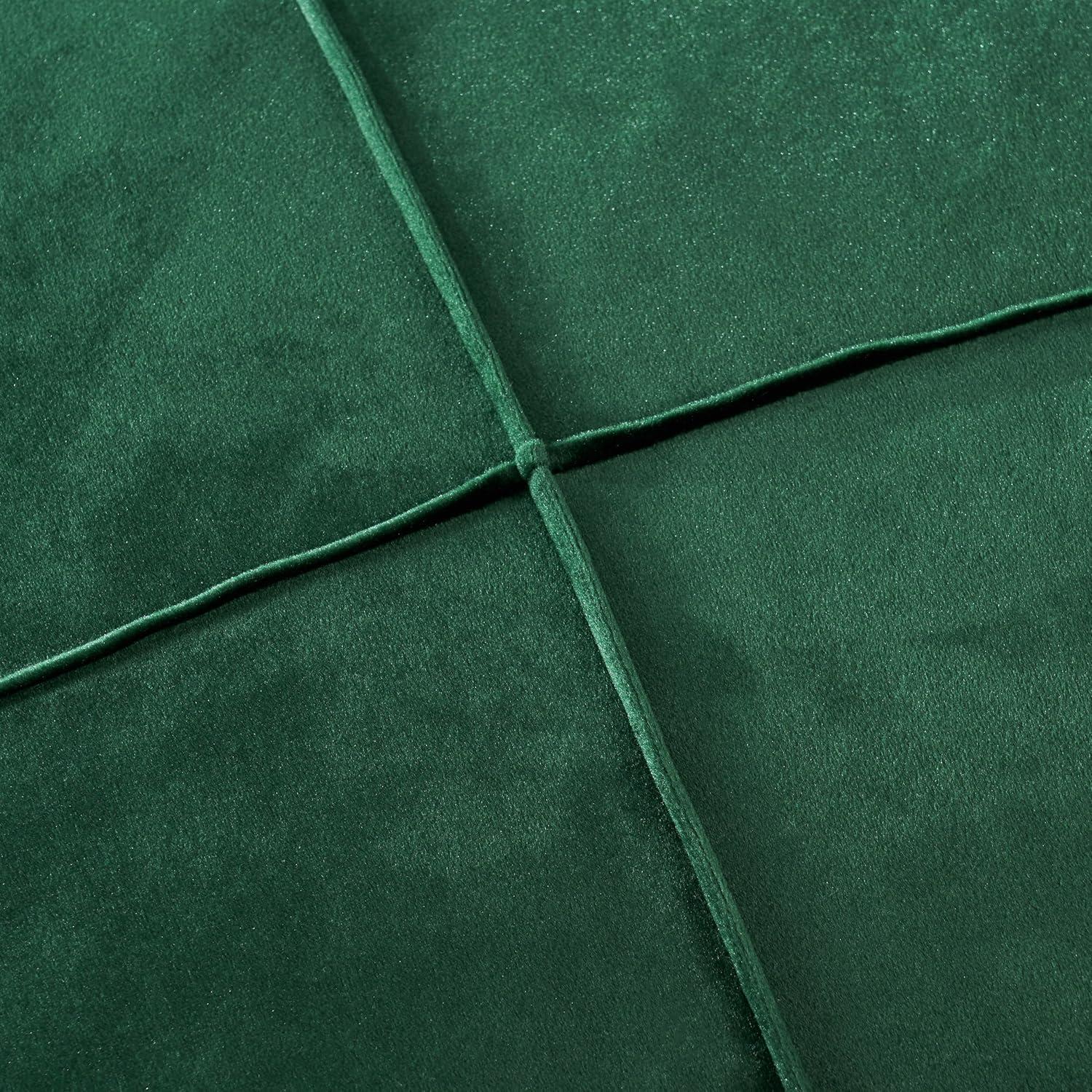 image:imageChristopher Knight Home Cytheria Smoke Velvet Square Bean Bag OttomanEmerald