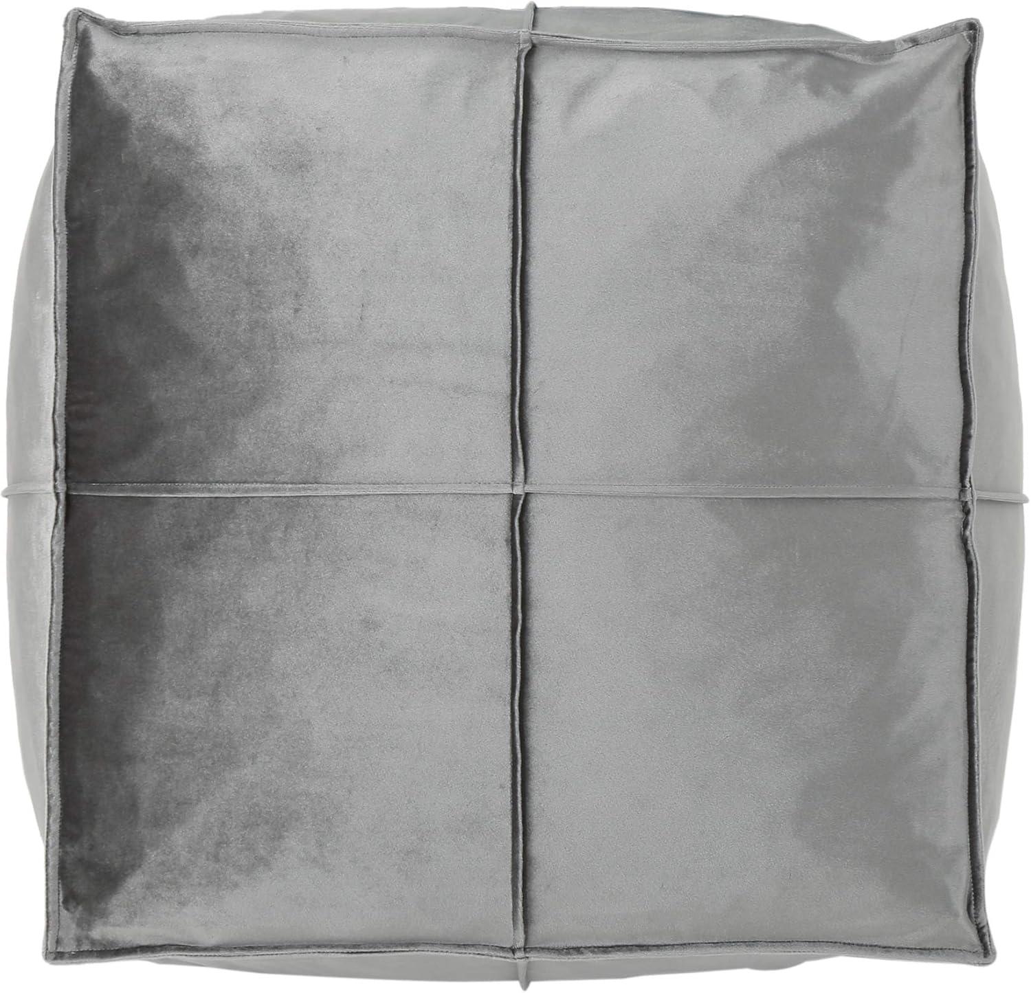 image:imageChristopher Knight Home Cytheria Smoke Velvet Square Bean Bag OttomanSmoke