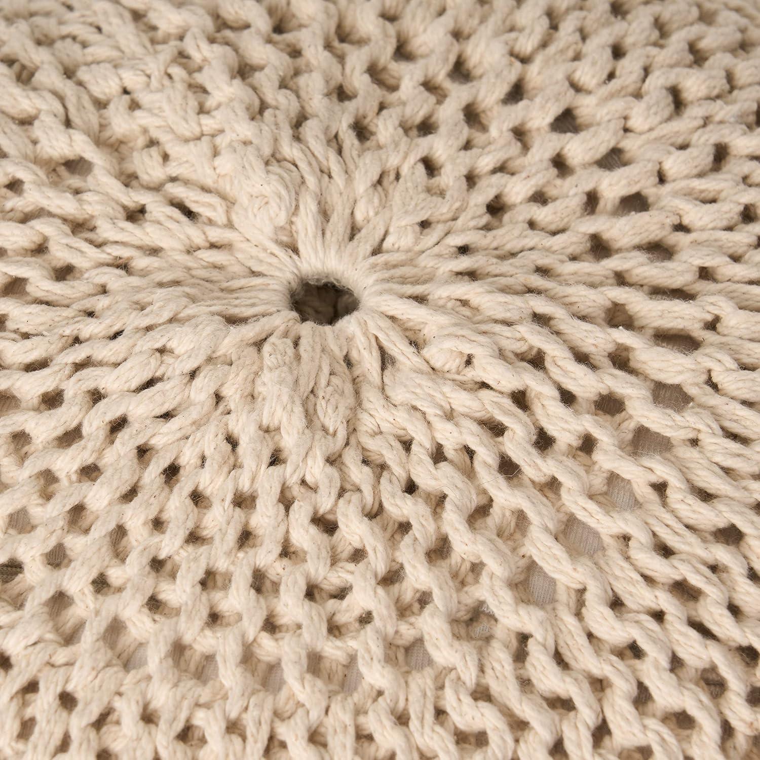 image:imageChristopher Knight Home Hortense Pouf GrayIvory
