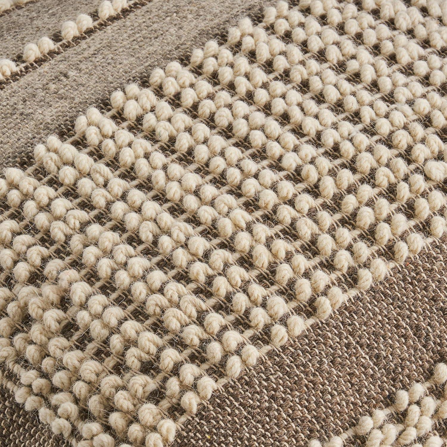 image:imageChristopher Knight Home Malibu Fabric Pouf IvoryGray White