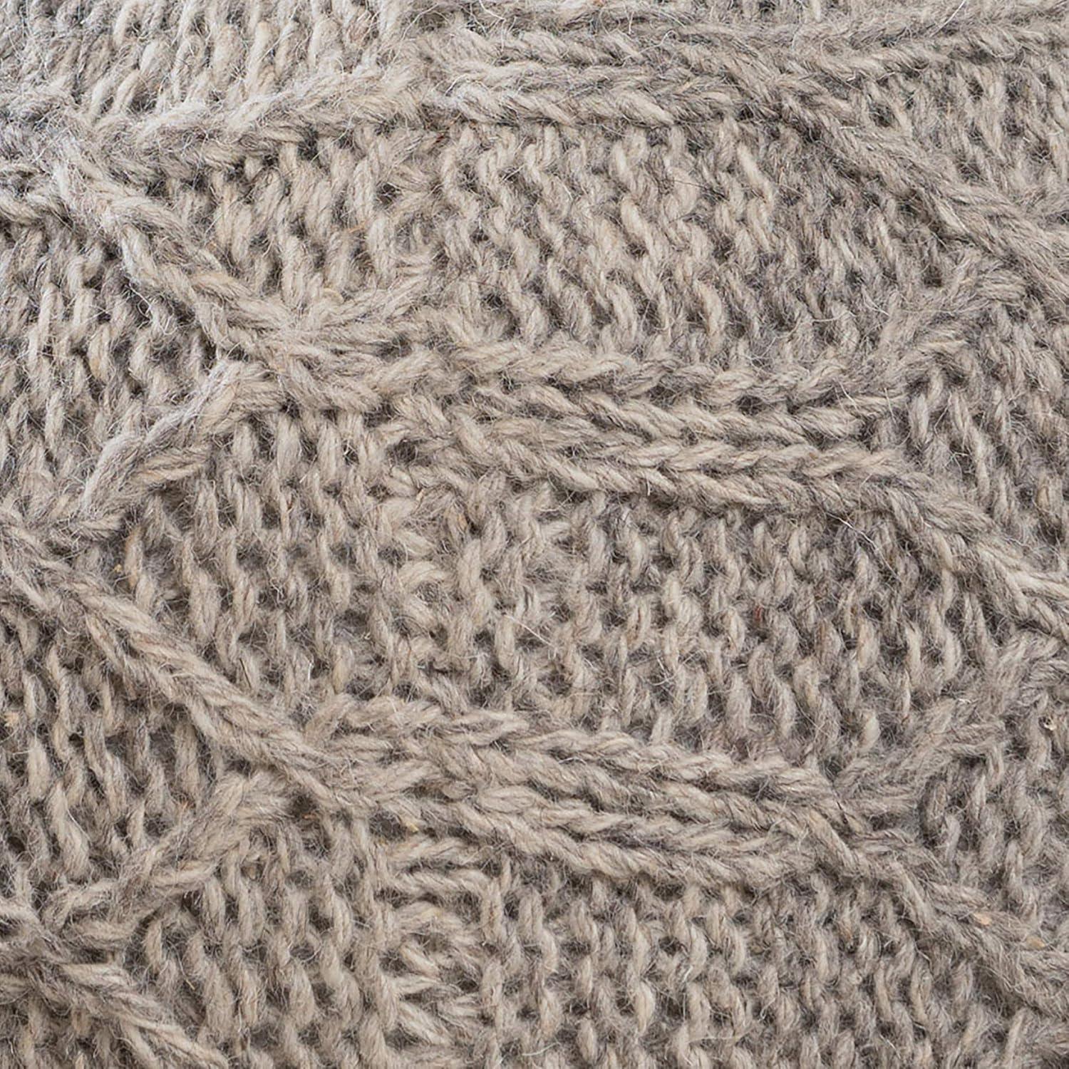 image:imageChristopher Knight Home Malibu Fabric Pouf IvoryGrey