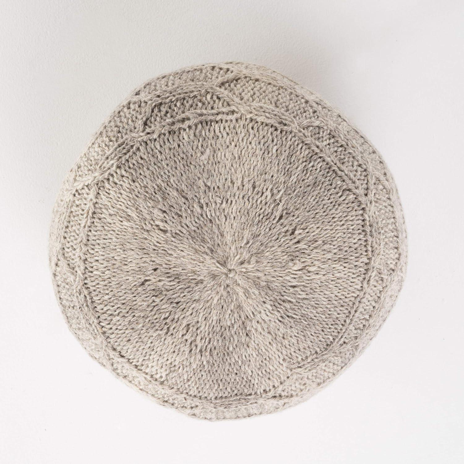 image:imageChristopher Knight Home Malibu Fabric Pouf IvoryGrey