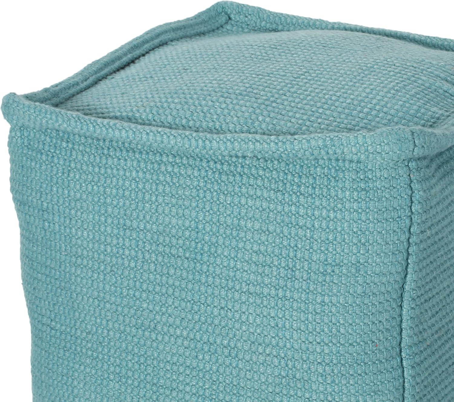 image:imageChristopher Knight Home Malibu Fabric Pouf IvoryTeal