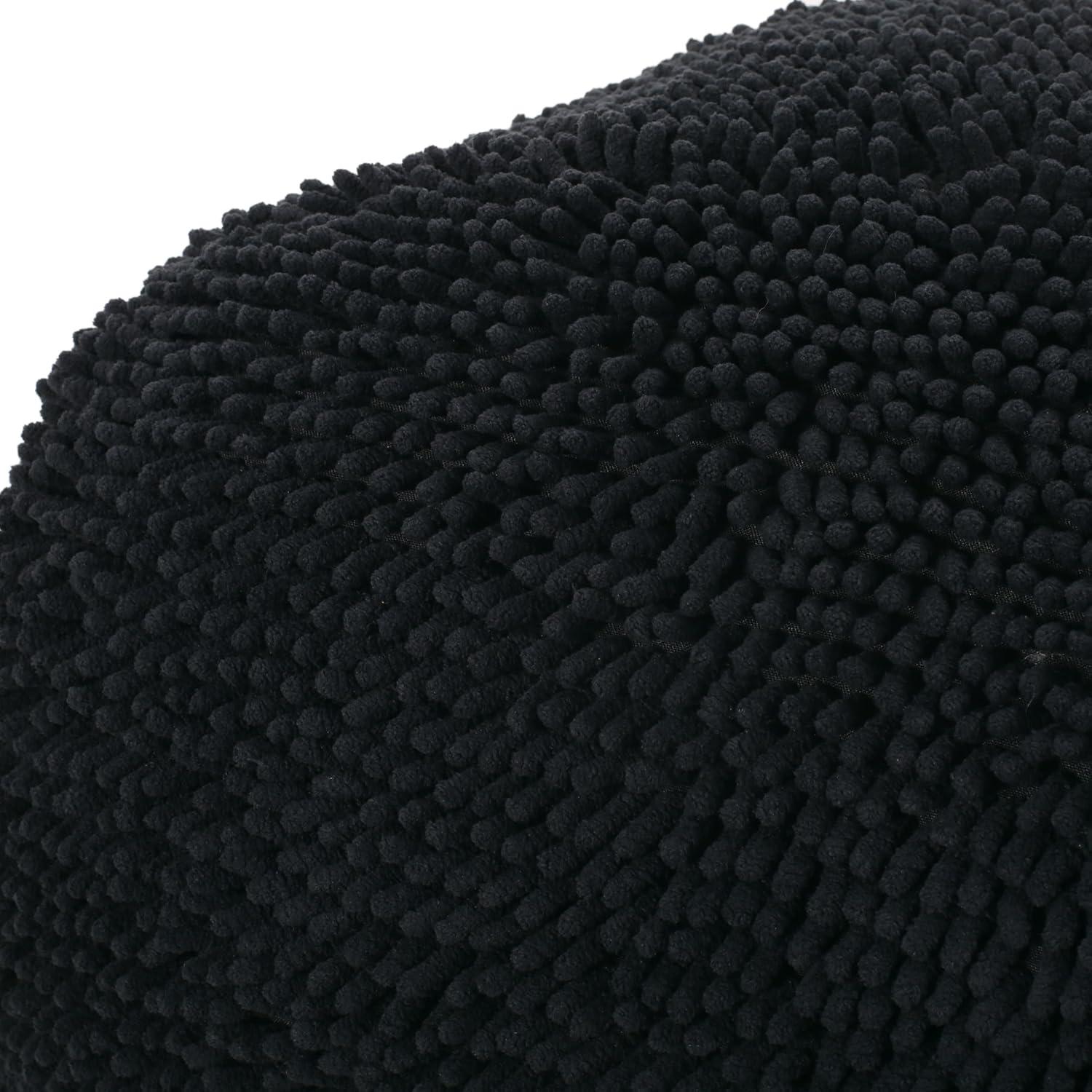 image:imageChristopher Knight Home Moloney Round Pouf Microfiber Chenille LavenderCharcoal