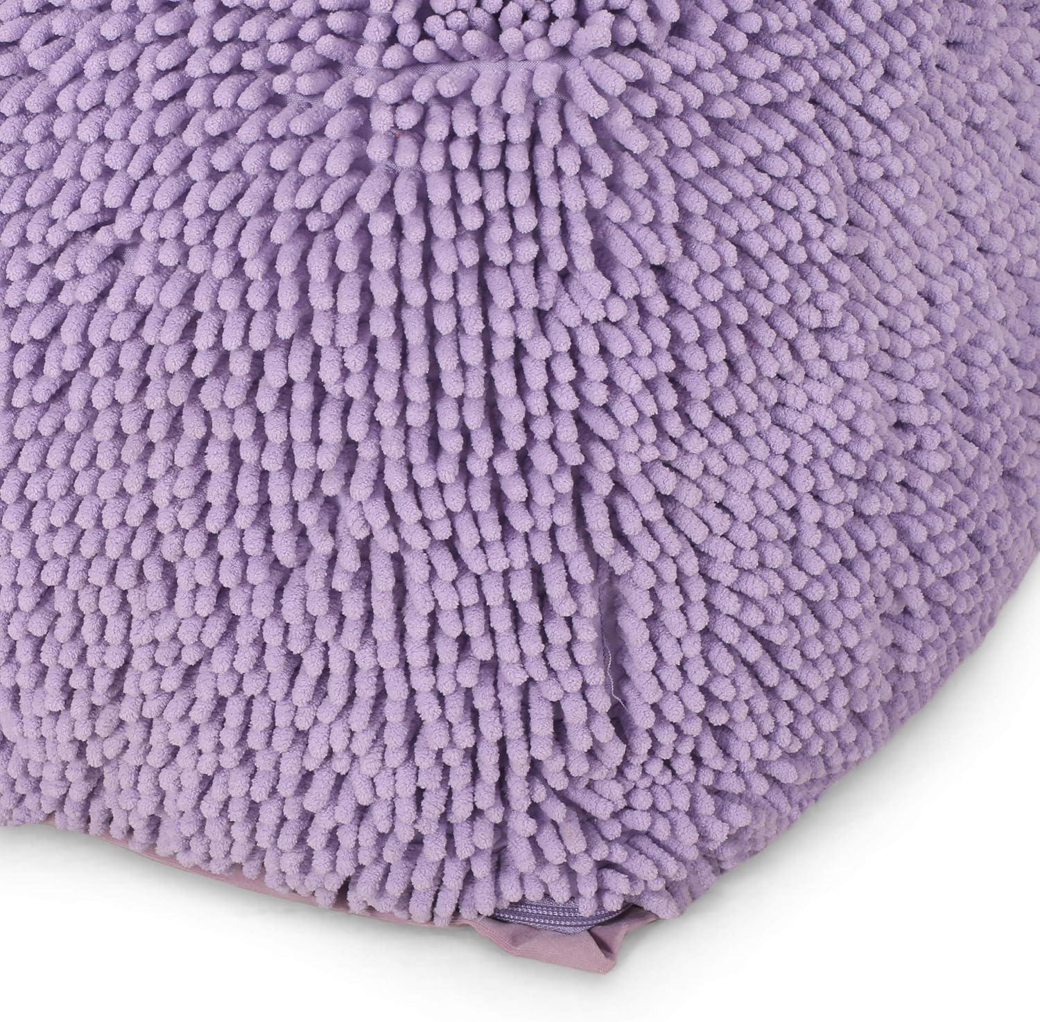 image:imageChristopher Knight Home Moloney Round Pouf Microfiber Chenille LavenderLavender