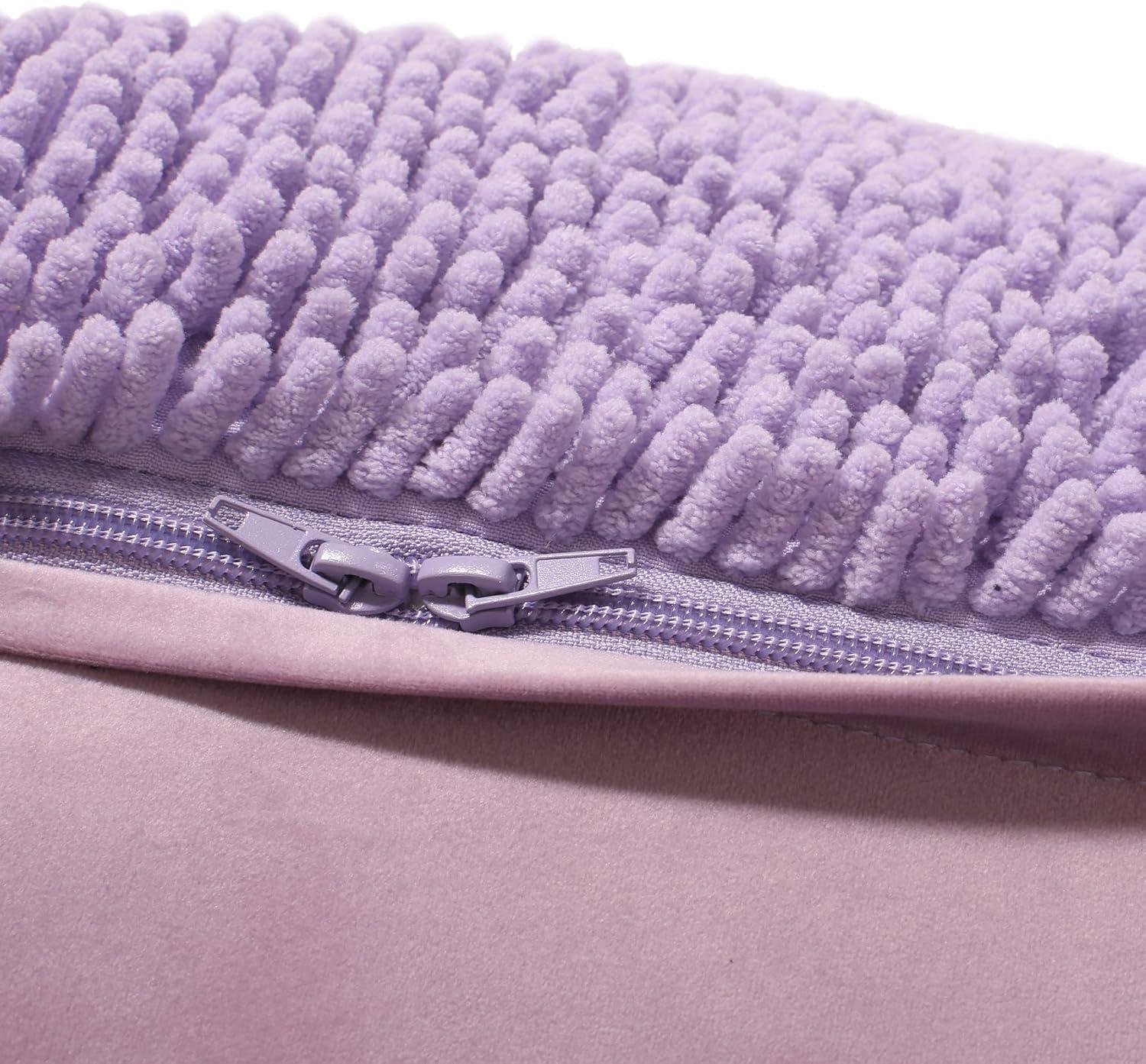 image:imageChristopher Knight Home Moloney Round Pouf Microfiber Chenille LavenderLavender