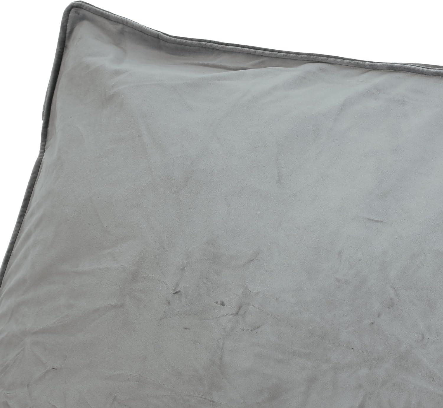 image:imageChristopher Knight Home Velie 2 Seater Oversized Bean Bag Chair with Armrests Velveteen PinkGrey