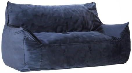 image:imageChristopher Knight Home Velie 2 Seater Oversized Bean Bag Chair with Armrests Velveteen PinkMidnight Blue