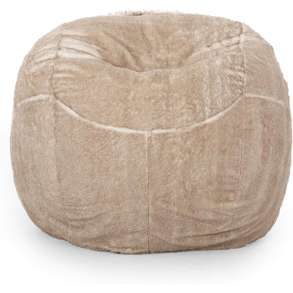 image:imageChristopher Knight Home Greyrock 5 Foot Winter Bean Bag BrownBeigeSnow White Beige