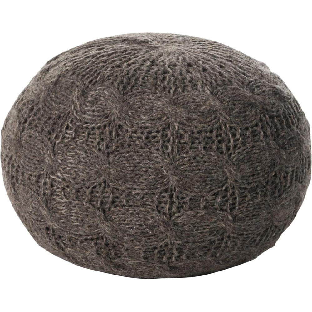 image:imageChristopher Knight Home Malibu Fabric Pouf IvoryLinen