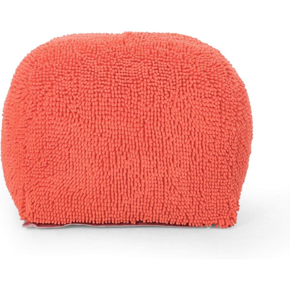 image:imageChristopher Knight Home Moloney Round Pouf Microfiber Chenille LavenderCoral