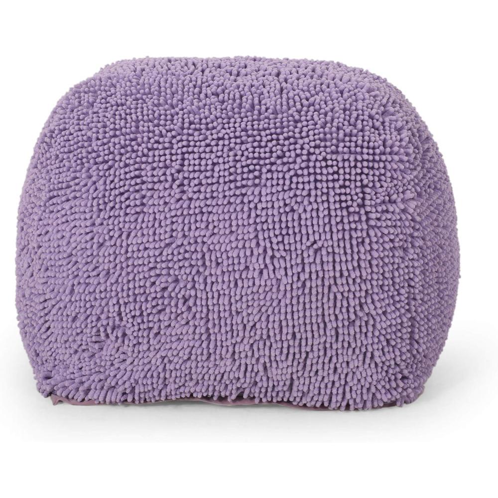 image:imageChristopher Knight Home Moloney Round Pouf Microfiber Chenille LavenderLavender