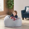 Christopher Knight Home 313639 Bean Bag, Light Gray Small(Light Gray)