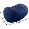 Christopher Knight Home Bean Bag, Rose Petal Pink, 7ft(Midnight Blue)